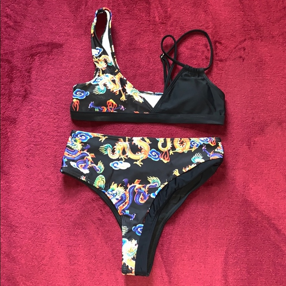 High wasted bathing suit